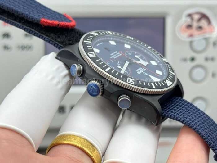 V+ Factory Tudor Heritage Black Bay Chrono 79360B-0002 41mm Carbon Blue Dial - Image 7