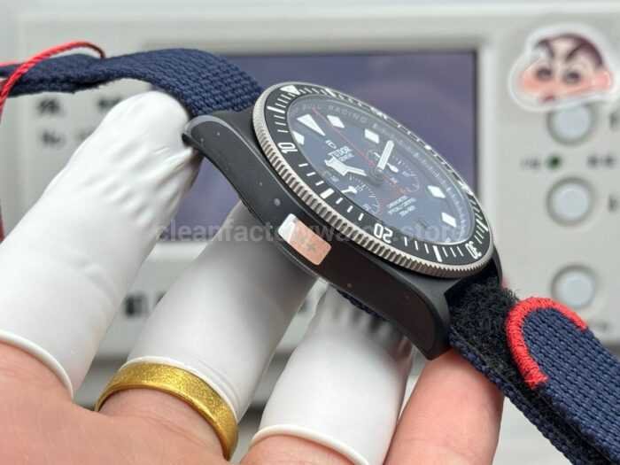 V+ Factory Tudor Heritage Black Bay Chrono 79360B-0002 41mm Carbon Blue Dial - Image 6