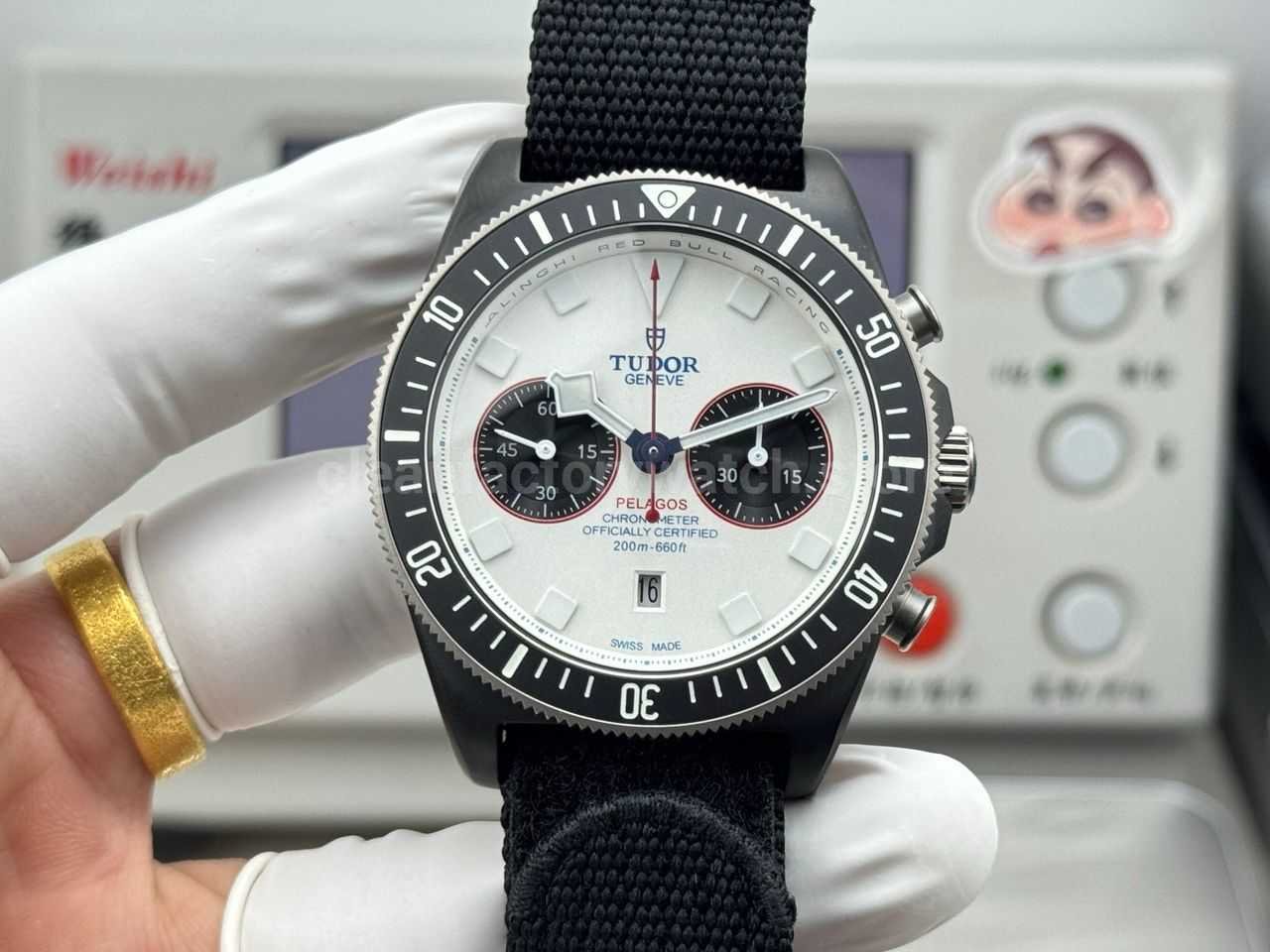 V+ Factory Tudor Heritage Black Bay Chrono 79360N-0002 41mm Carbon White Dial