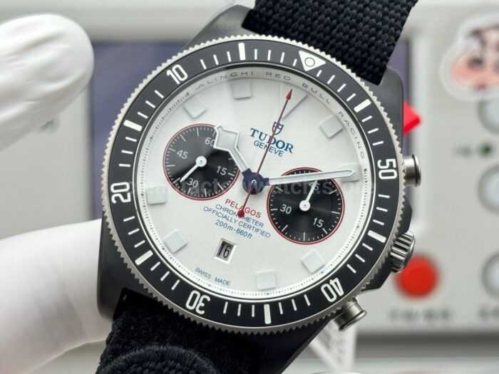 V+ Factory Tudor Heritage Black Bay Chrono 79360N-0002 41mm Carbon White Dial - Image 3