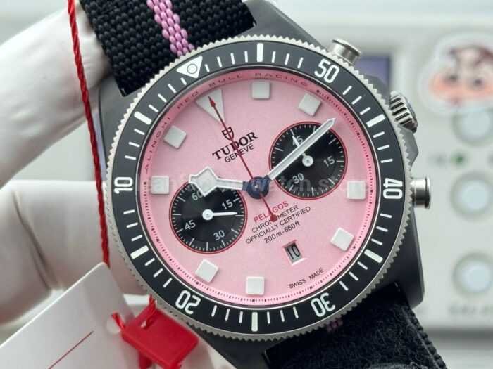 V+ Factory Tudor Heritage Black Bay Chrono 79360N-0019 41mm Carbon Pink Dial - Image 2