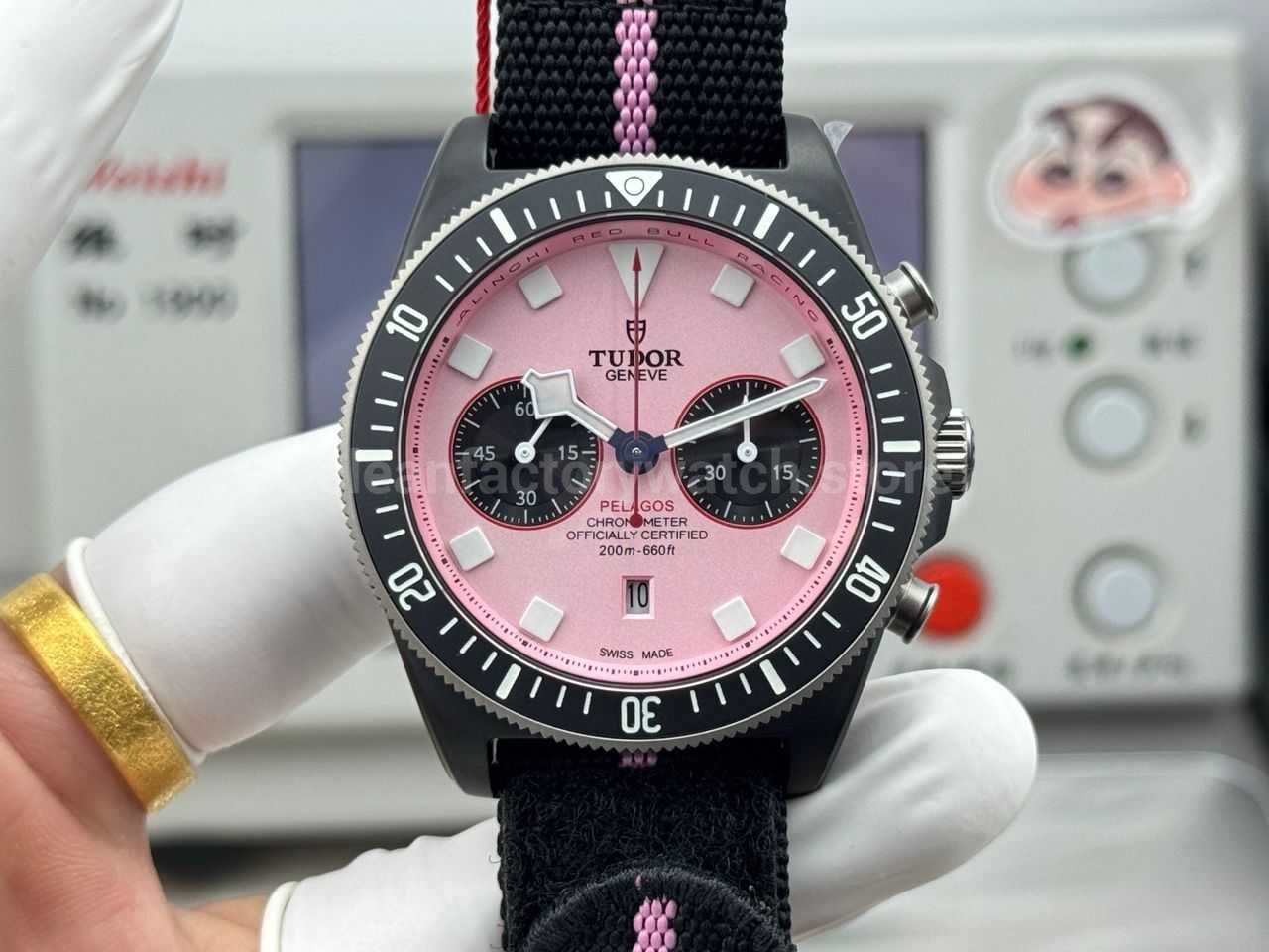 V+ Factory Tudor Heritage Black Bay Chrono 79360N-0019 41mm Carbon Pink Dial