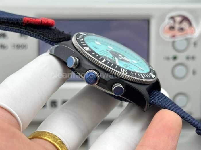 V+ Factory Tudor Heritage Black Bay Chrono 79360N-0024 41mm Carbon Flamingo Blue Dial - Image 7