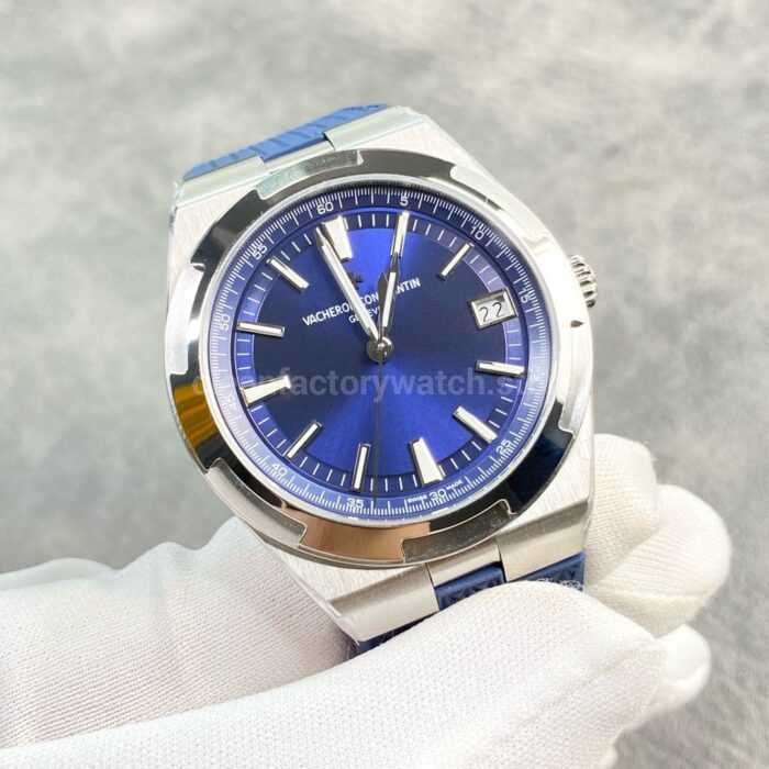 8F Factory Vacheron Constantin Overseas 4500V/110A-B128 41mm Blue Rubber Strap Blue Dial - Image 2