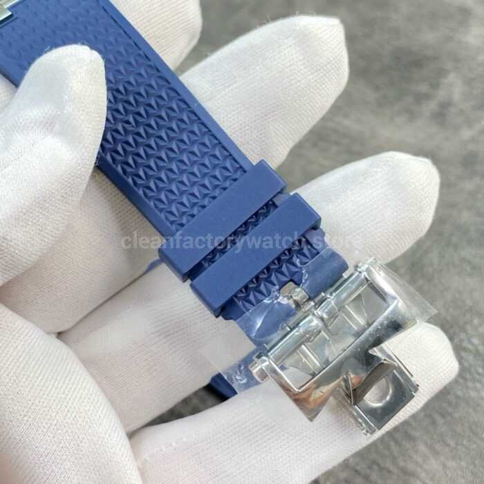 8F Factory Vacheron Constantin Overseas 4500V/110A-B128 41mm Blue Rubber Strap Blue Dial - Image 8