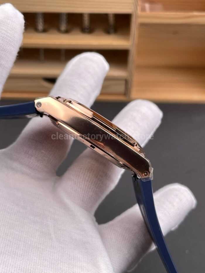 8F Factory Vacheron Constantin Overseas 4500V/210R-B705 41mm Rose Gold Rubber Strap Blue Dial - Image 5