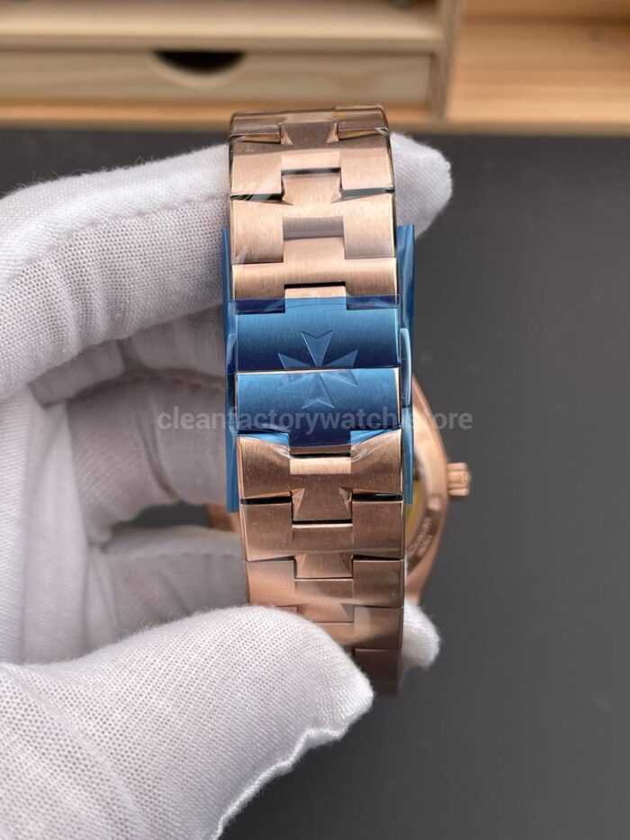 8F Factory Vacheron Constantin Overseas 4500V/210R-B967 41mm Full Rose Gold Green Dial - Image 8
