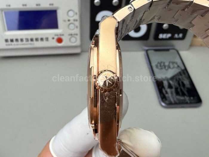 8F Factory Vacheron Constantin Overseas 4500v/000R-B127 41mm Full Rose Gold Silver Dial - Image 7