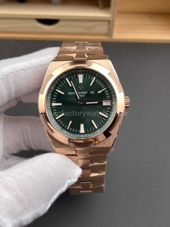 8F Factory Vacheron Constantin Overseas 4500V/210R-B967 41mm Full Rose Gold Green Dial - Image 2
