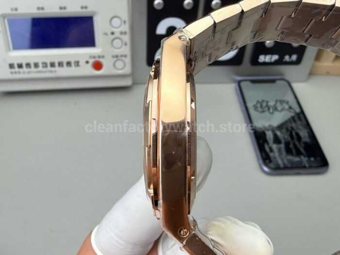 8F Factory Vacheron Constantin Overseas 4500v/000R-B127 41mm Full Rose Gold Silver Dial - Image 6