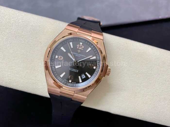 8F Factory Vacheron Constantin Overseas 47040/000R-9666 42mm Rubber Strap Arabic numerals Brown Dial - Image 8
