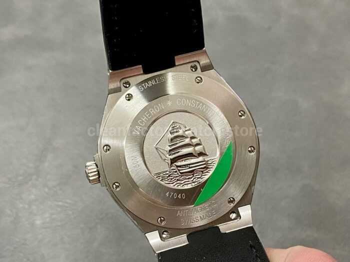 8F Factory Vacheron Constantin Overseas 47040/B01A-9094 42mm Leather Strap Arabic numerals Black Dial - Image 7