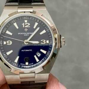 8F Factory Vacheron Constantin Overseas 47040/B01A-9094 42mm Leather Strap Arabic numerals Black Dial