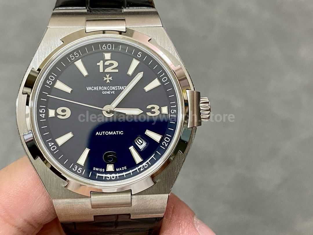 8F Factory Vacheron Constantin Overseas 47040B01A 9094 42mm Leather Strap Arabic Numerals Black Dial (8) 8F Factory Vacheron Constantin Overseas 47040/B01A-9094 42mm Leather Strap Arabic numerals Black Dial - Image 1