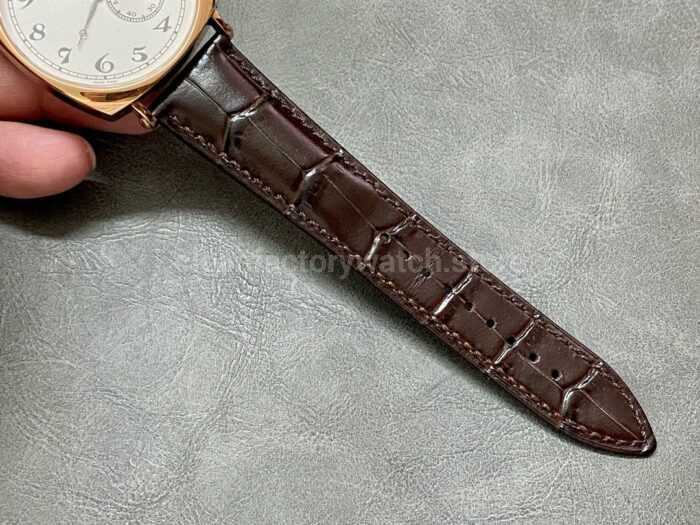 AI Factory Vacheron Constantin Historiques American 1921 82035/000R-9359 40mm Rose Gold Leather Strap Silver Dial - Image 9