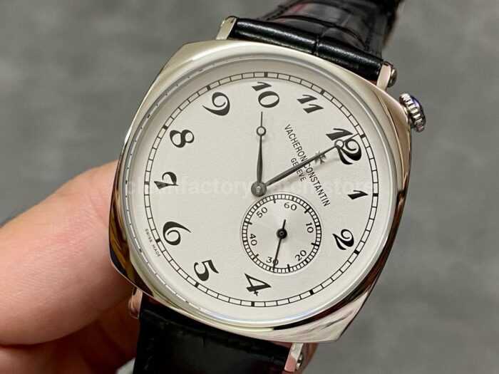 AI Factory Vacheron Constantin Historiques American 1921 82035/000G-B735 40mm White Gold Leather Strap Silver Dial - Image 3