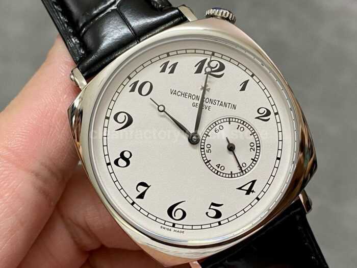 AI Factory Vacheron Constantin Historiques American 1921 82035/000G-B735 40mm White Gold Leather Strap Silver Dial - Image 2