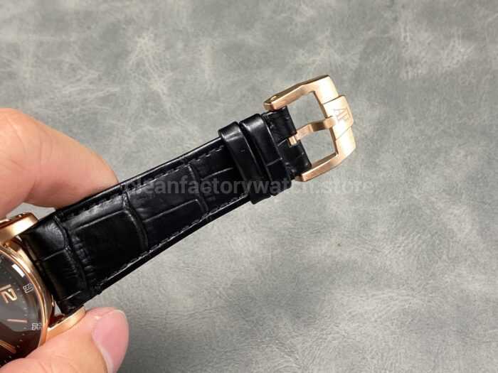 APS Factory Audemars Piguet Code 11.59 15210OR.OO.A002CR.01 41mm Steel Leather Strap Arabic Numerals Black Dial - Image 8
