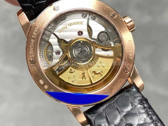 APS Factory Audemars Piguet Code 11.59 15210OR.OO.A002CR.01 41mm Steel Leather Strap Arabic Numerals Black Dial - Image 7