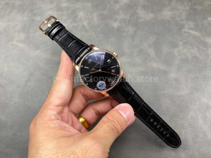 APS Factory Audemars Piguet Code 11.59 15210OR.OO.A002CR.01 41mm Steel Leather Strap Arabic Numerals Black Dial - Image 4