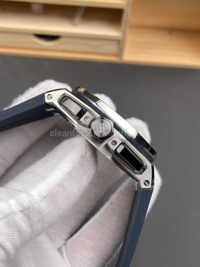 APS Factory Audemars Piguet Royal Oak Offshore Chronograph 26420TI.OO.A027CA.01 43mm Rubber Strap Blue Dial - Image 5