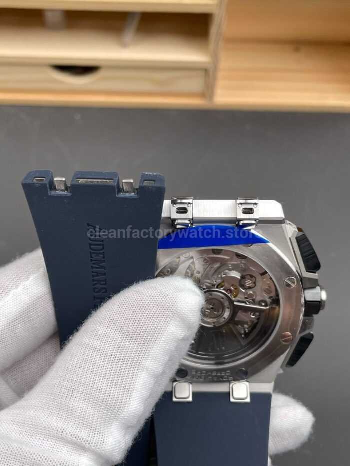 APS Factory Audemars Piguet Royal Oak Offshore Chronograph 26420TI.OO.A027CA.01 43mm Rubber Strap Blue Dial - Image 8