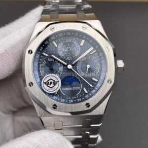 APS Factory Audemars Piguet Royal Oak Perpetual Calendar 26574ST.OO.1220ST.02 41mm Full Steel Blue Dial