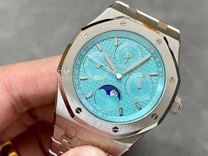 APS Factory Audemars Piguet Royal Oak Perpetual Calendar 26613ST.OO.1220ST.01 41mm Full Steel SKY Blue Dial - Image 3