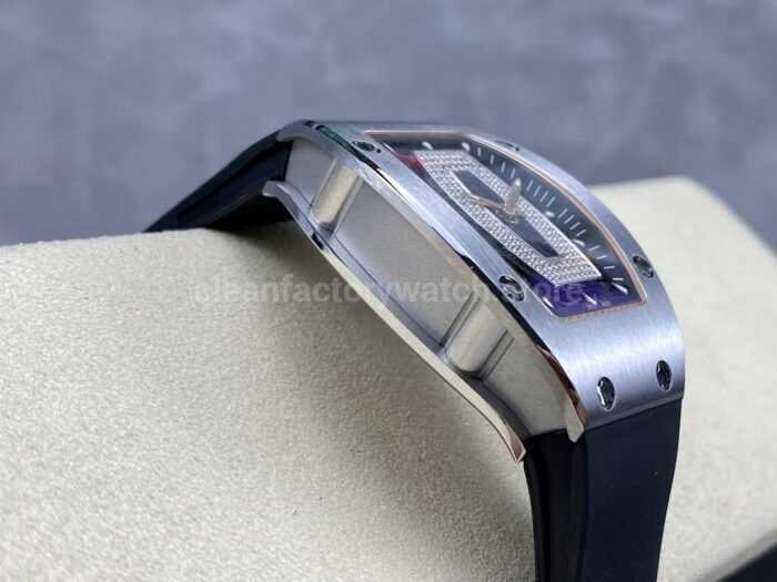 BBA Factory Richard Mille RM 07 31.4mm Steel Black Rubber Strap Skeletonized Black Dial - Image 5