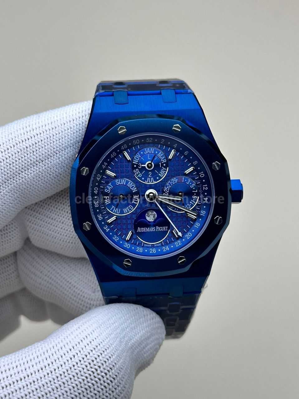 BBR Factory Audemars Piguet Royal Oak Perpetual Calendar 26579CS.OO.1225CS.01 41mm Blue Dial