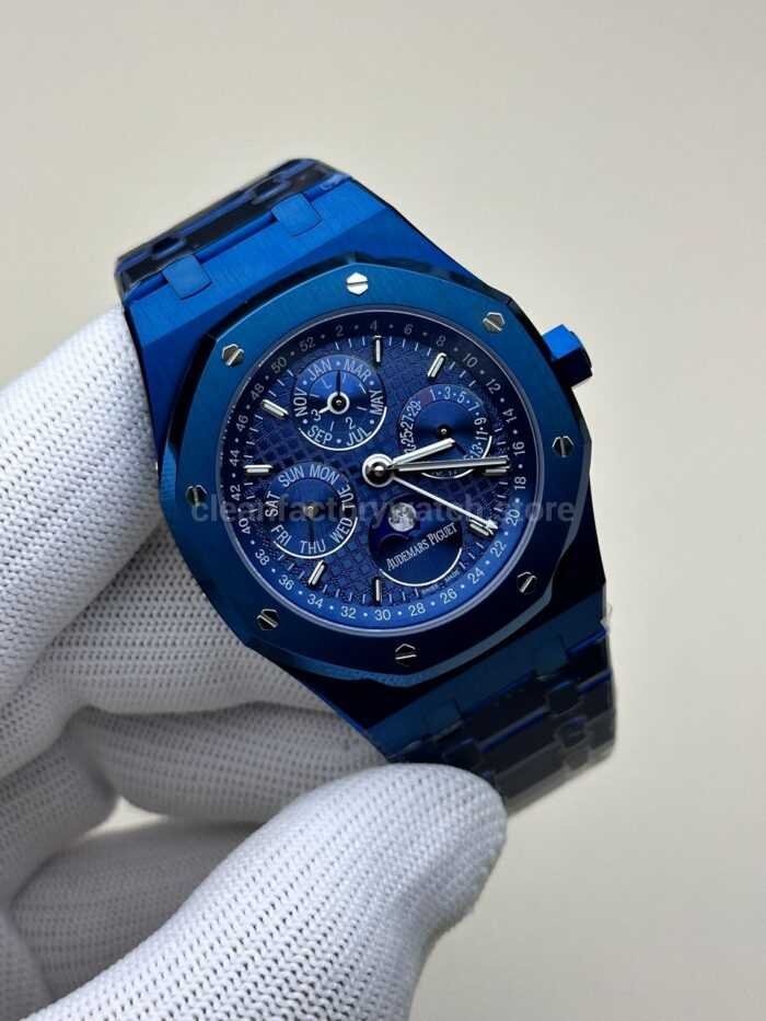 BBR Factory Audemars Piguet Royal Oak Perpetual Calendar 26579CS.OO.1225CS.01 41mm Blue Dial - Image 2