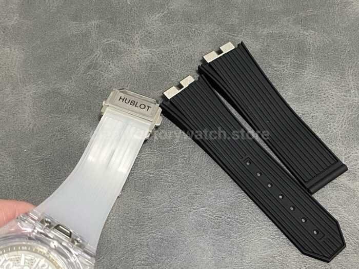 HB Factory Hublot Big Bang Unico 411.JX.4802.RT 45mm Synthetic Crystal Rubber Strap Skeletonized Dial - Image 9