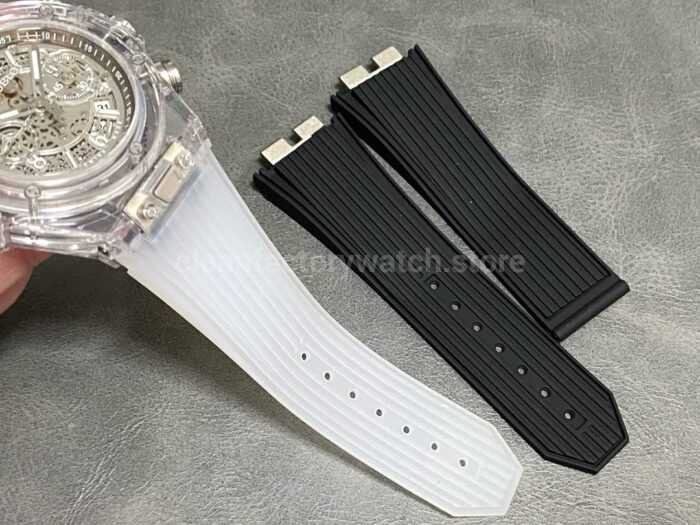 HB Factory Hublot Big Bang Unico 411.JX.4802.RT 45mm Synthetic Crystal Rubber Strap Skeletonized Dial - Image 8