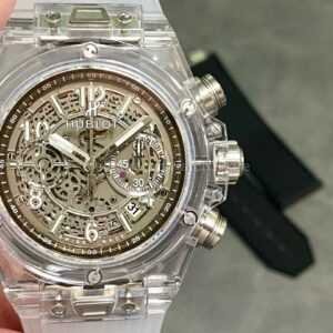 HB Factory Hublot Big Bang Unico 411.JX.4802.RT 45mm Synthetic Crystal Rubber Strap Skeletonized Dial