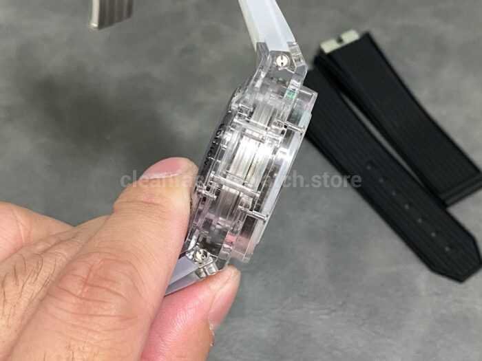 HB Factory Hublot Big Bang Unico 411.JX.4802.RT 45mm Synthetic Crystal Rubber Strap Skeletonized Dial - Image 5