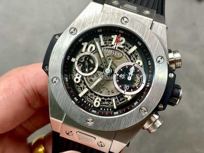 HB Factory Hublot Big Bang Unico 411.NX.1170.RX 45mm Titanium Rubber Strap Skeletonized Dial - Image 3