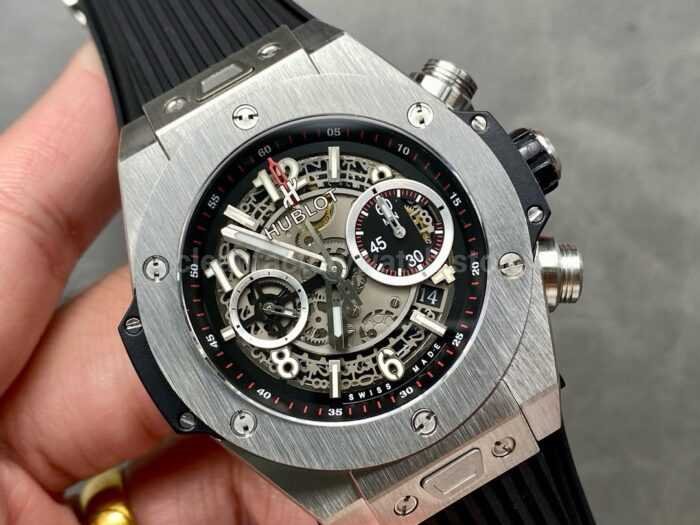 HB Factory Hublot Big Bang Unico 411.NX.1170.RX 45mm Titanium Rubber Strap Skeletonized Dial - Image 2