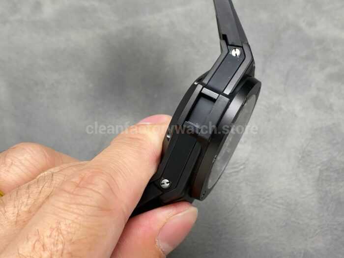HB Factory Hublot Big Bang Unico 411.CI.1170.RX 45mm Black Ceramics Black Rubber Strap Black Skeletonized Dial - Image 5