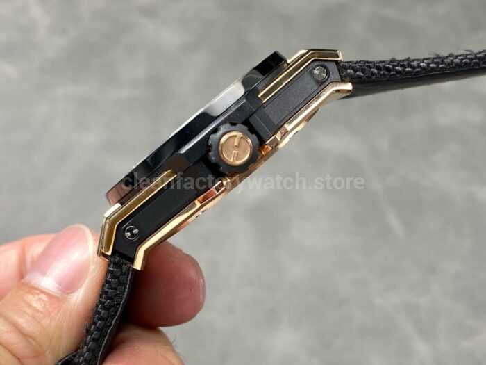HB Factory Hublot Big Bang Tourbillon 429.NS.0170.RX.YOS 45mm Rose Gold Canvas Strap Ceramic Bezel Arabic Numerals Skeletonized Dial - Image 6