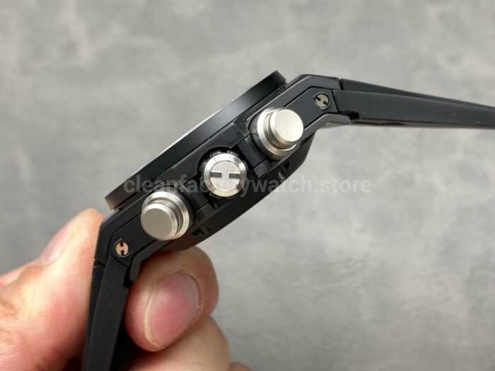 HB Factory Hublot Big Bang Unico 411.CI.1170.RX 45mm Black Ceramics Black Rubber Strap Black Skeletonized Dial - Image 6