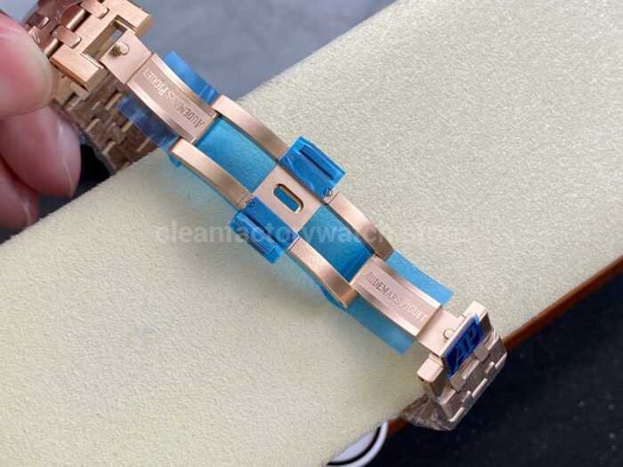 IPF Factory Audemars Piguet Royal Oak 15450OR.OO.1256OR.01 37mm Rose Gold Silver Dial - Image 9