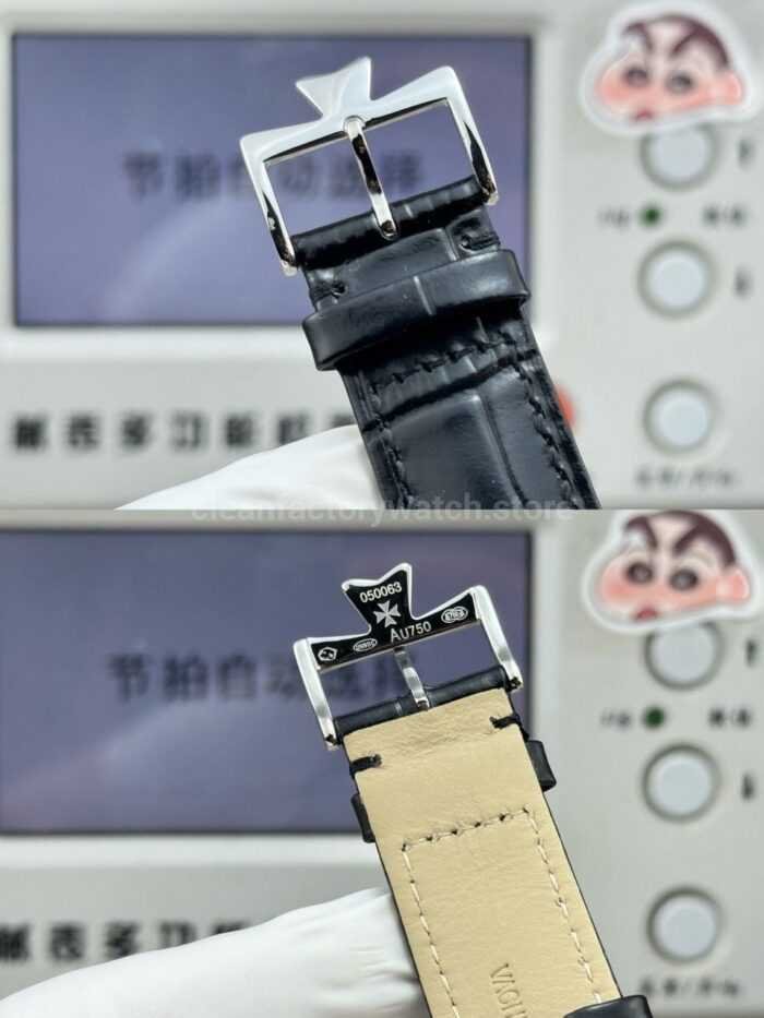 MKS Factory Vacheron Constantin Fiftysix 4000E/000A-B439 40mm Steel Leather Strap Arabic Numerals Silver Dial - Image 8