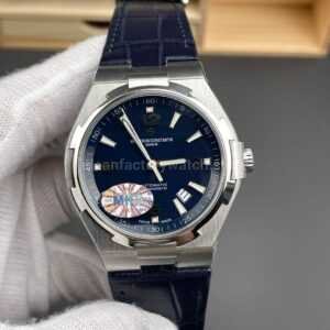 MKS Factory Vacheron Constantin Overseas 47040/000A-9008 Leather Strap Arabic Numerals Blue Dial