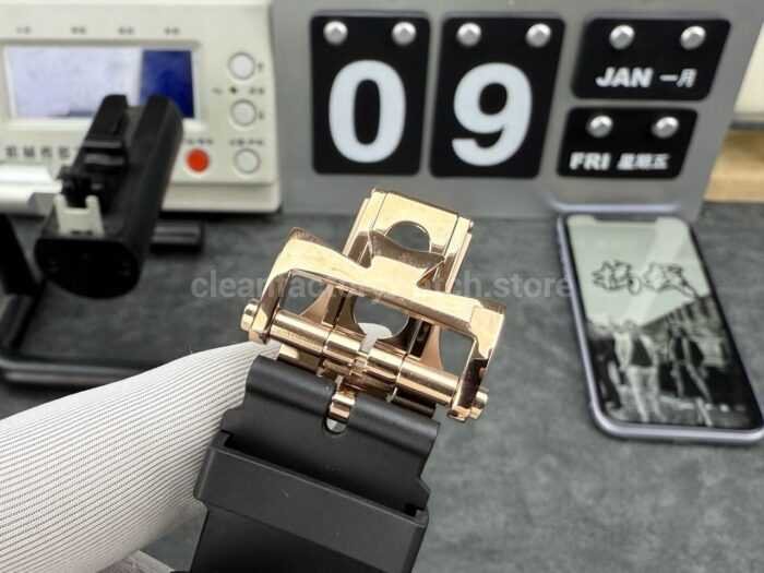 MKS Factory Vacheron Constantin Overseas 47040/000R-9666 Rose Gold Rubber Strap Arabic Numerals Brown Dial - Image 9
