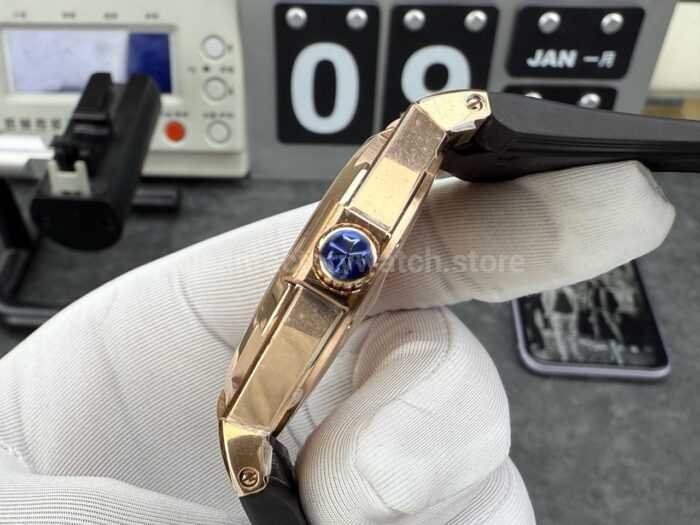 MKS Factory Vacheron Constantin Overseas 47040/000R-9666 Rose Gold Rubber Strap Arabic Numerals Brown Dial - Image 7
