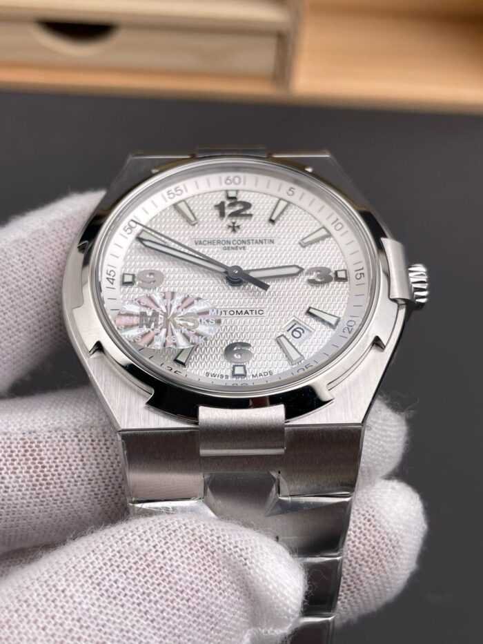 MKS Factory Vacheron Constantin Overseas 47040/B01A-9093 Full Steel Arabic Numerals White Dial - Image 2