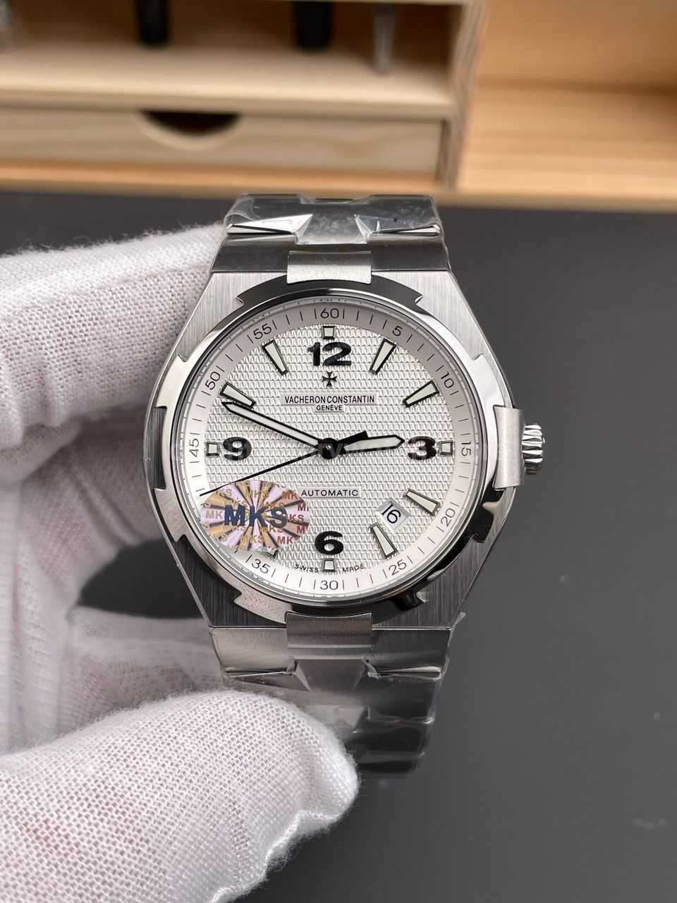 MKS Factory Vacheron Constantin Overseas 47040/B01A-9093 Full Steel Arabic Numerals White Dial