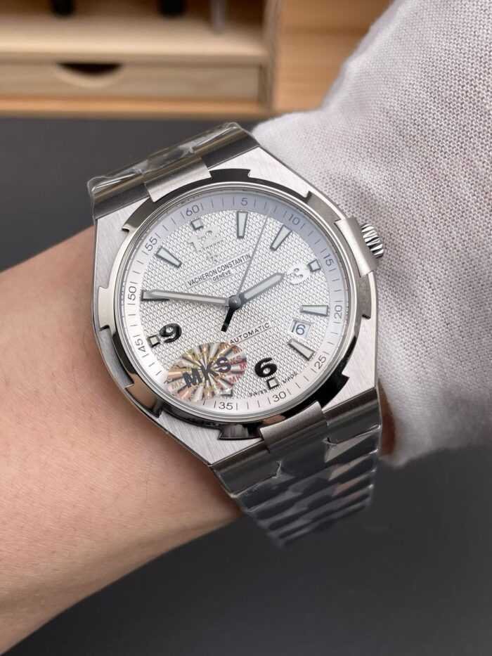 MKS Factory Vacheron Constantin Overseas 47040/B01A-9093 Full Steel Arabic Numerals White Dial - Image 4