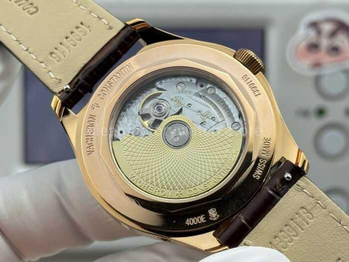MKS Factory Vacheron Constantin Fiftysix 4000E/000R-B065 40mm Rose Gold Leather Strap Arabic Numerals Black Dial - Image 7