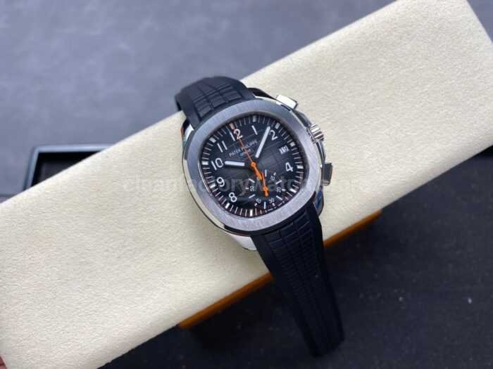 MMA Factory Patek Philippe Aquanaut 5968A-001 42.2mm Steel Rubber Strap Black Dial - Image 4
